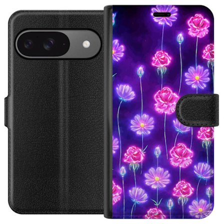 Yhteensopiva Lompakkokotelo Google Pixel 9 Pro Bloom Reverie Electric Petals