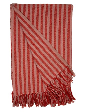 Throw, Stripe Red Au Maison