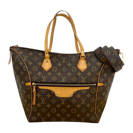 Louis Vuitton Vintage, Pre-owned Louis Vuitton Tournelle Monogram Mm Hand Shoulder Tote Bag M44023 Bruin, Dames, Maat:ONE Size,leer