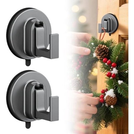 ING Tvådelad - Dusch sugkoppskrok - Sugkoppskrok - För badrumshanddukshängare