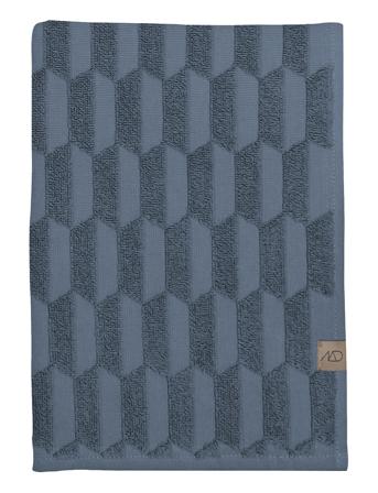 Geo Guest Towel, 2Pack Home Textiles Bathroom Textiles Towels & Bath Towels Guest Towels Blå Mette Ditmer
