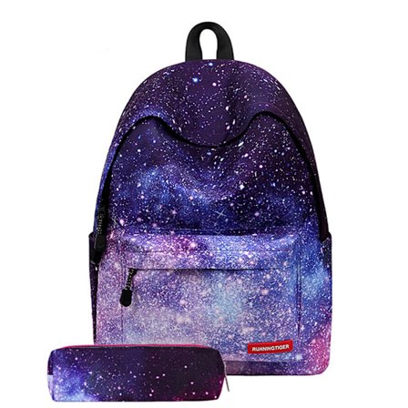 Stjärnhimmel Studentväska DIY Ryggsäck Student Skolväska Damväska