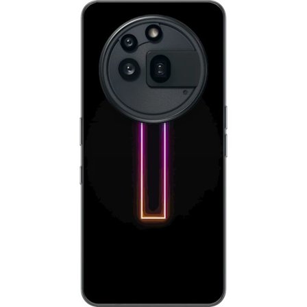 Kompatibel Mobilcover til Nothing Nothing Phone (3a) Pro Minimalistisk neonbogstav I i regnbuefarver mod mørk baggrund