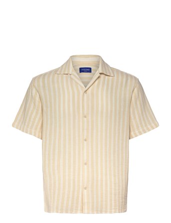 Jjecoba Stripe Resort Shirt Ss Sn Yellow Jack & J S