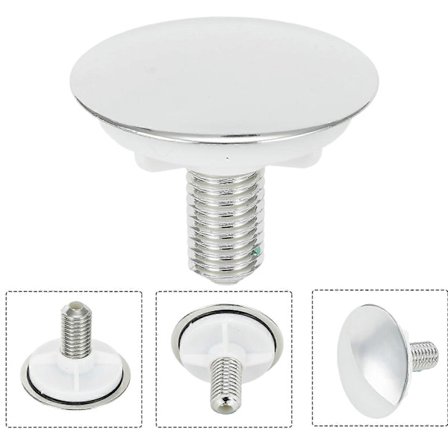 Diskbänkskran Hålskydd Rostfritt Stål Vask Hål Tätningsplugg Läckagesäker Vask Tvätt ABS Plast 49mm Tillbehör