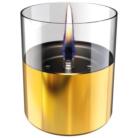 Laddningsbar ljuslykta - TENDERFLAME - Lilly 10 - Gul - 200 watt - 9 till 10 timmar