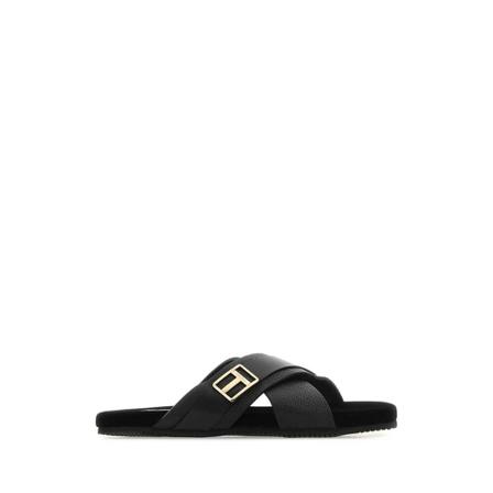 Tom Ford, Slippers Zwart, Heren, Maat:40 EU