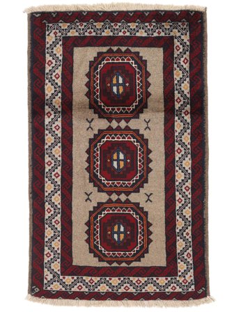 Baluch Rug Oriental Black/Brown (Wool, Persia)