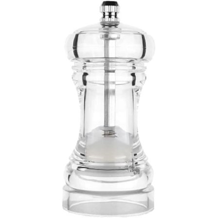 Transparent Pepperkvern Knusekjerne Slipeverktøy Slitesterk Krydderflaske Kjøkkenutstyr, 4 tommer