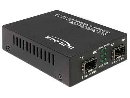 Delock Media Converter 1000Base-X to SFP - fibermedieomformer - 10Mb LAN, 100Mb LAN, 1GbE