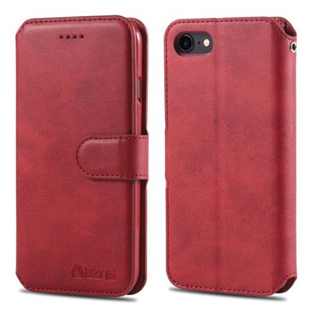 iPhone 7 - Professionellt Stilrent Yazunshi Plånboksfodral Röd