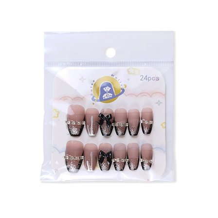 24 st Press On Naglar Konstgjorda Naglar Falska Naglar Lim På Naglar Franska Nagelspetsar