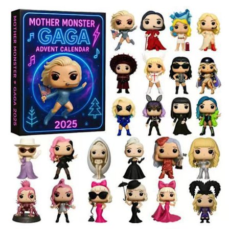 Adventskalender 2025, Lady Gaga-tema adventskalender blindboks overraskelsesgave