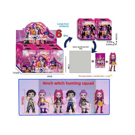 Djævle Jagt Herre Truppe Dame Truppe Dukker Håndlavet Legetøj 6 Gaveæsker