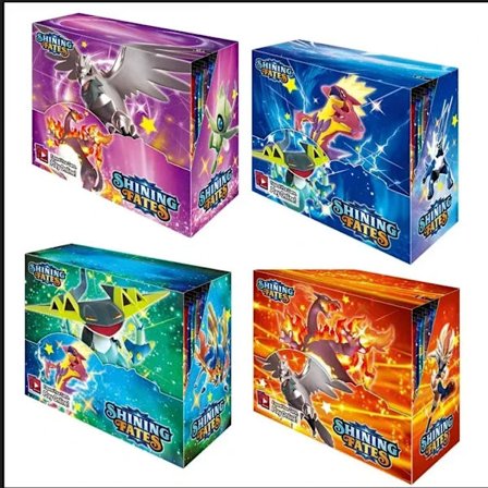 360 st Box Pokemon Shining Fates Style SCARLET&VIOLE 151 Booster Battle Carte Samlarkort Spel Samlingskort Leksaker Barn Presenter