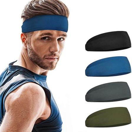 Hodebånd for menn (4-pakning), fuktighetsabsorberende treningshodeband, hodebånd for løping, sykling, fotball, yoga, kvinner og menn