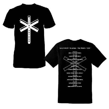 James Arthur Black Cross daterar tillbaka T-shirt