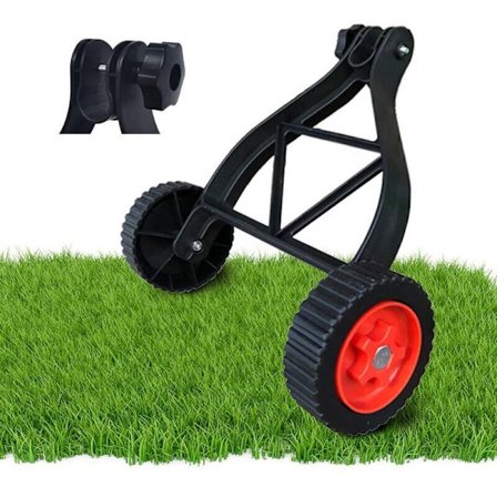 Justerbara stödhjul för grästrimmers, kompatibla med gå-bakom-röjsågar, tillbehör till gräsklippare
