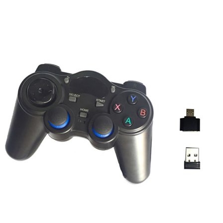 2,4G trådløs gamepad-spillkontroller for telefon/for smart-TV/PC/bærbar PC/datamaskin/set-top-boks med mobil OTG-konverter