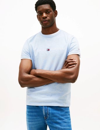 Tommy Hilfiger Tommy Logo Tee - Blue - L