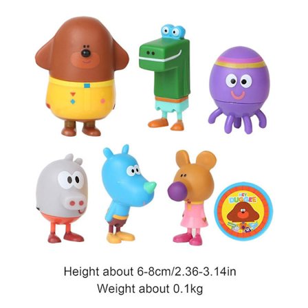 6 Hey Duggee Action Figures Toys Set