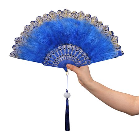 1920-tals Vintage Flapper Handfläkt i Stil för Maskerad Dans
