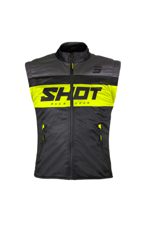 Endurovest Shot Lite 3.0 Zwart/Neongeel XXXL