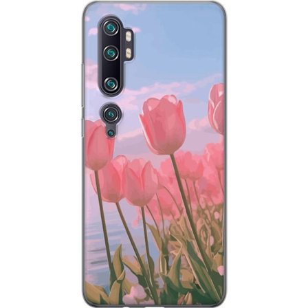 Mobilskal till Xiaomi Mi Note 10 Pro med Rosa Tulpaner