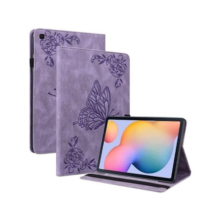 Surfplatta Fodral Samsung Galaxy Tab S6 Lite 10.4 2020 Sm P610/p615 Lila Fjäril