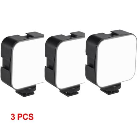 LED-videovalo 6500K täyttölamppu 3kpl 3kpl 3pcs