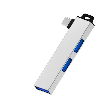 Kompakt USB3.0 Hub Typ C till 3 USB Hub Adapter USB USB Splitter med 1 USB3.0 +2 USB2.0 Port för Bärbara Datorer och Surfplattor