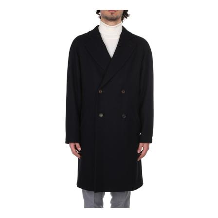 Eleventy, Double-Breasted Coats Blauw, Heren, Maat:L
