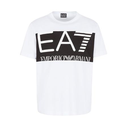 Emporio Armani Ea7, T-Shirts Wit, Heren, Maat:M