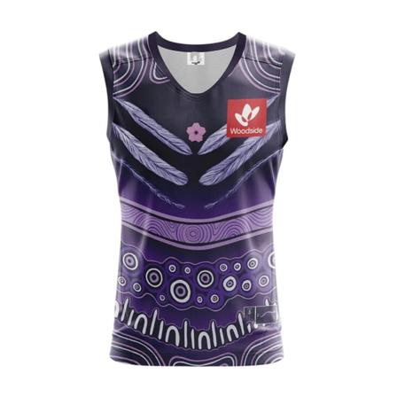 2022 Fremantle Docker Authentic Indigenous Guernsey Rugby Jersey 2XL