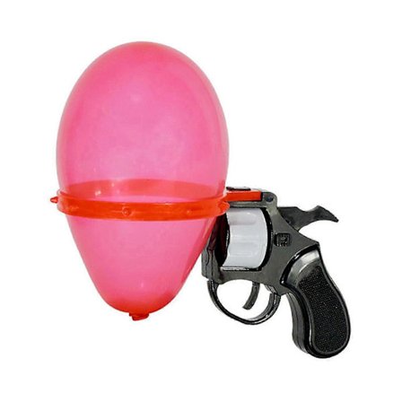 1 Set Rysk Roulette Revolver Leksak med 10 Ballonger Skrivbord Lyckohjul Ballongskjutare Bar Party Interaktivt Spel Prank Leksak