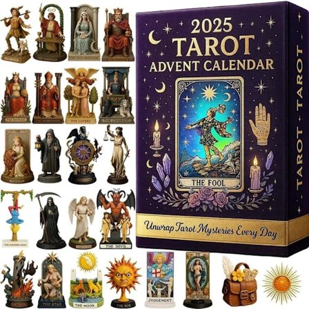 Moorle Tarot Julekalender 2025 – 24 Dage med Mystisk Jule-nedtælling, Samlerobjekter & Julepynt til Voksne