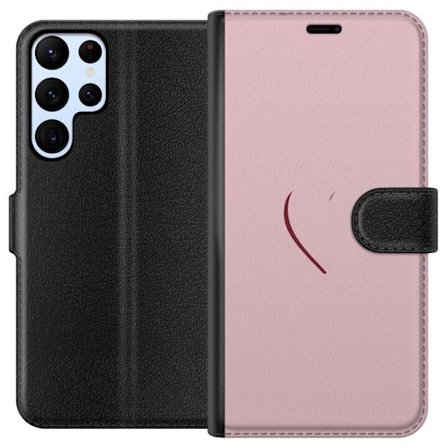 Kompatibel Tegnebogsetui til Samsung Samsung Galaxy S22 Ultra 5G SoftPinkLove