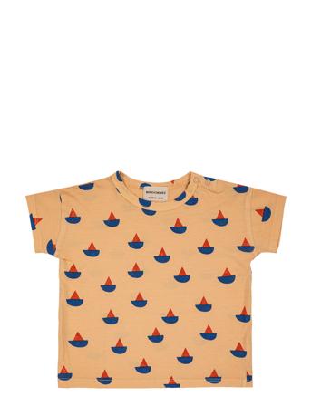 Sail Boat All Over T-Shirt T-shirts Short-sleeved Oransje Bobo Choses*Betinget Tilbud