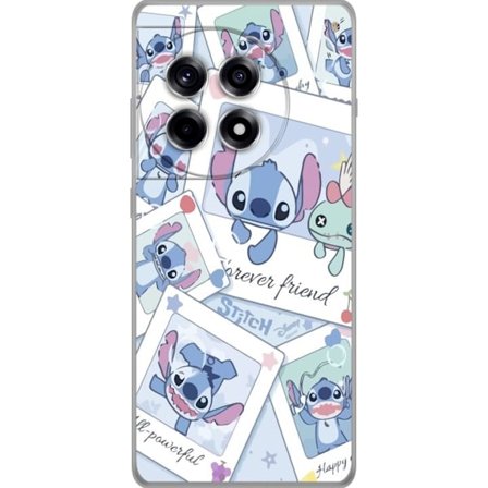 Yhteensopiva Puhelinkuori OnePlus 12R Unelmoivat pilvet vaaleanpunaisina, lila ja sinisen sävyissä, kimaltelevine tähtineen ja pehmeän satumaisen tunn