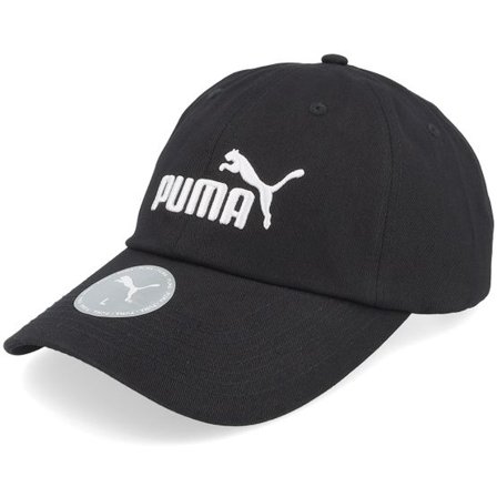 Puma - Svart unconstructed Keps - Essential No.1 Logo Bb Cap Black Dad Cap @ Hatstore
