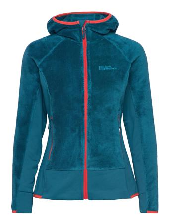 Rotwand Hooded Fz W Sweatshirts & Hoodies Fleeces & Midlayers Blå Jack Wolfskin