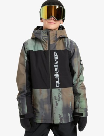 Quiksilver Side Hit Block Youth Jk - Multi/patterned - 152