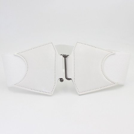 Joustavat korsettivyöt iso vyötärönauha VALKOINEN