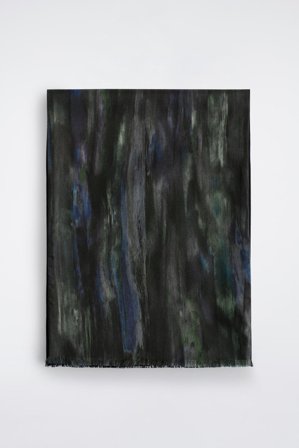 COS Paint-Print Silk Scarf in Blue - Men