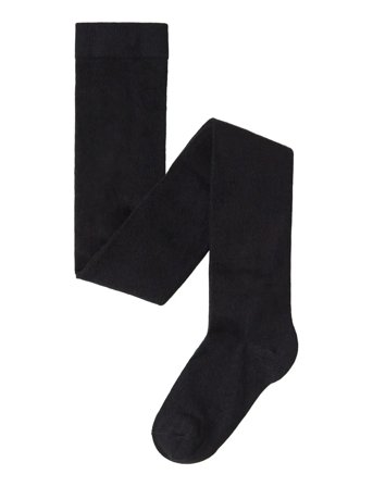 Lindex Tights Sg H Plain Knitted - Black - 98/104