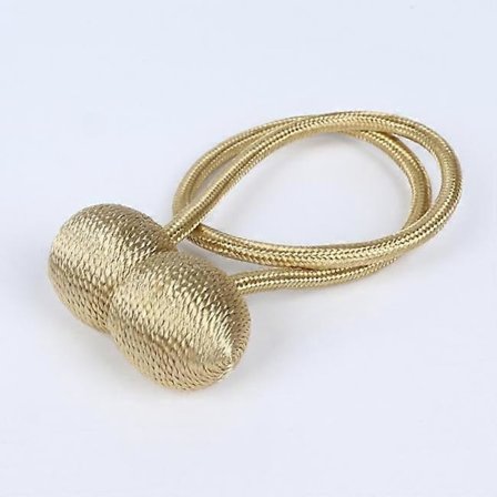 2 stk. Magnetisk gardinholder Gylden