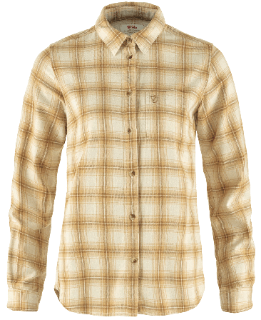 Fjällräven Övik Flannel Shirt W Chalk White-Dune Beige