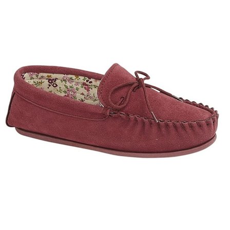 Mokkers Dam/Dam Lily Slip On Tofflor 4 UK Crimson Red