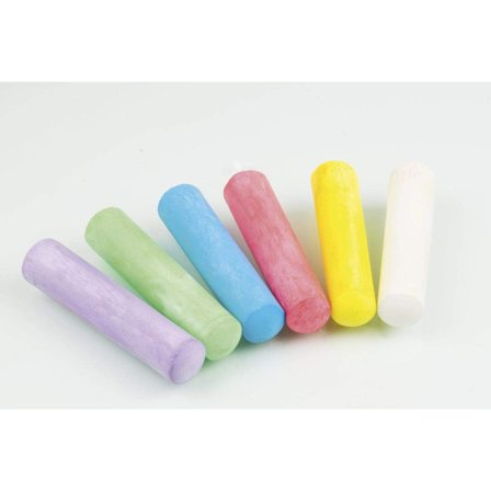 Gatumålningskrita, Flerfärgad, Paket med 50