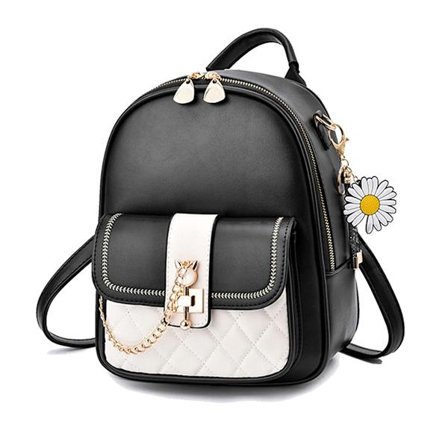 Kvinners mote ryggsekk veske mini håndveske ryggsekk PU skinn dagstursekk skulder vesker casual skolesekker for tenåringer jenter arbeid skole reise